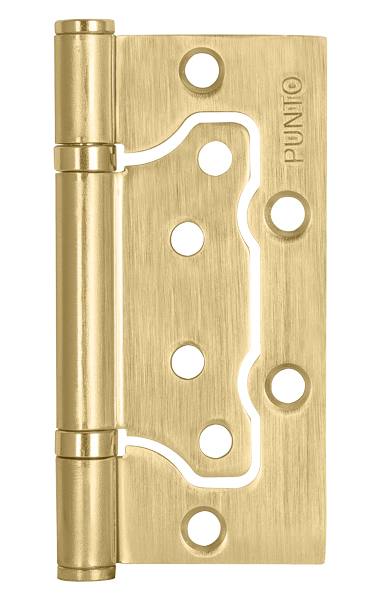 Петля универсальная Punto (Пунто) без врезки 200-2B 100×2,5 SB (мат. золото)